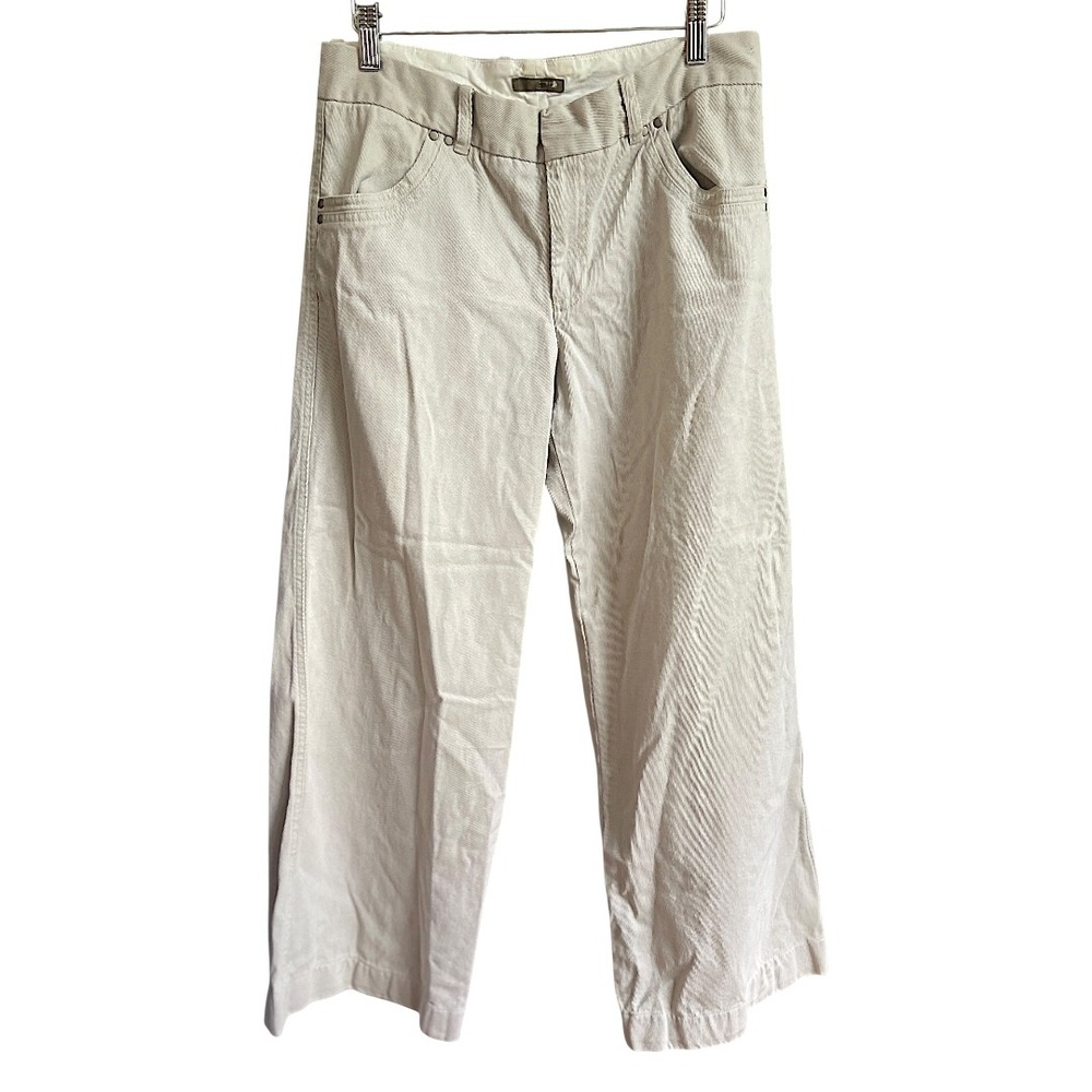 J. Crew Beige Wide Leg Cotton Pants 25
